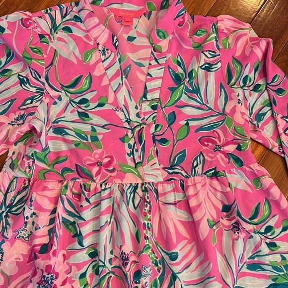 🌸 Lilly Pulitzer Winona Stretch Tunic Top XS - Picture 3 of 7